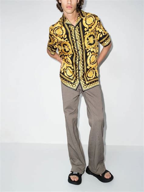 versace collection seidenhemd|versace clothing for men.